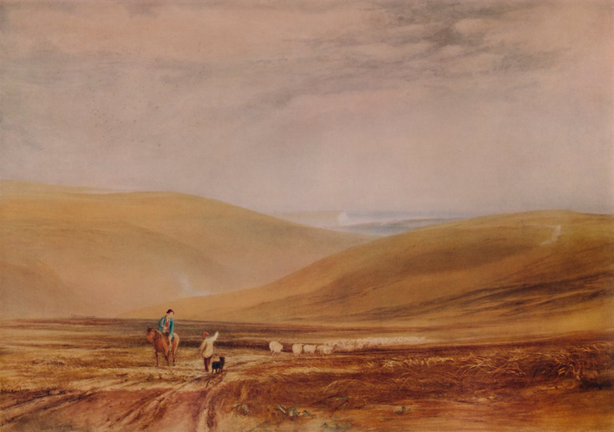 The Downs perto de Beachy Head, 1844, 1935 de Anthony Vandyke Copley Fielding