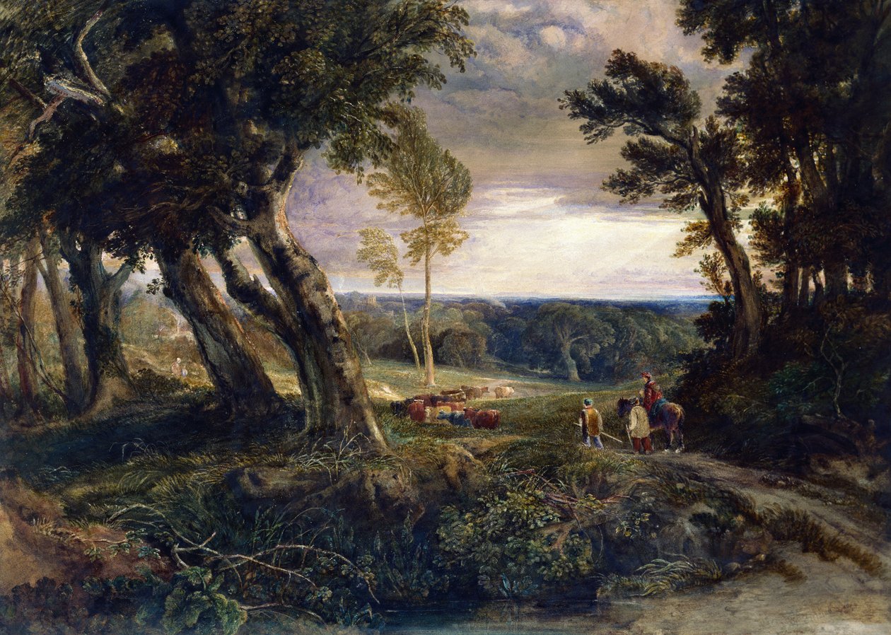 Floresta de Tilgate, perto de Bolney, Sussex de Anthony Vandyke Copley Fielding