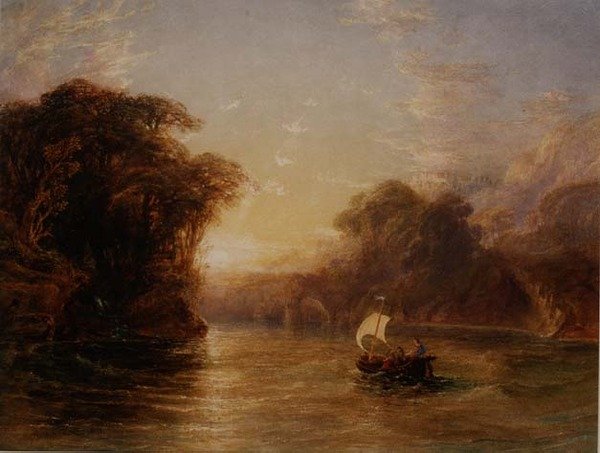 Ubaldo e Carlo no Barco Encantado de Anthony Vandyke Copley Fielding