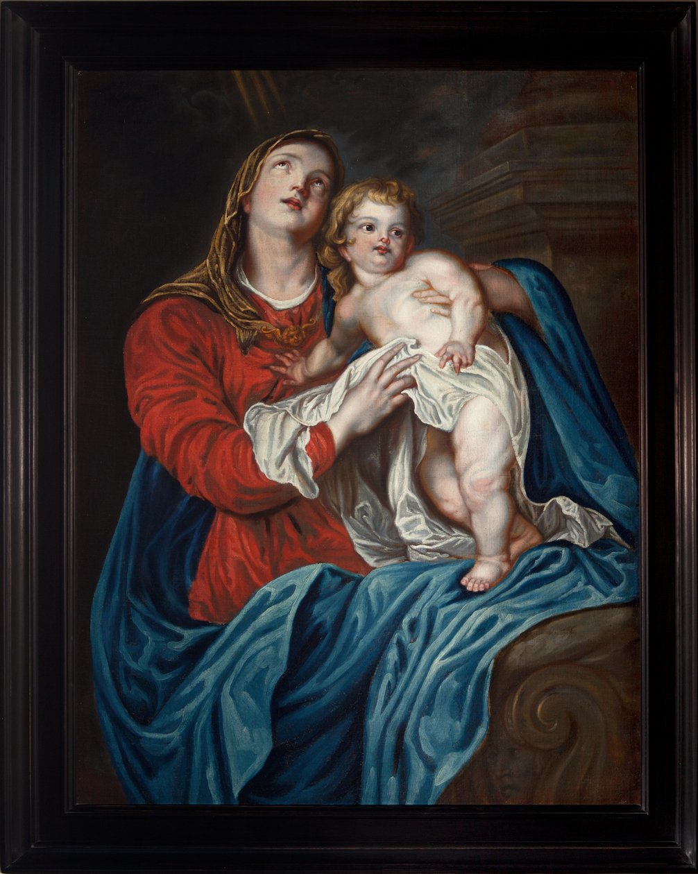 Anónimo. Virgem com a Criança. Século XVIII (?). de Anthony van (after) Dyck
