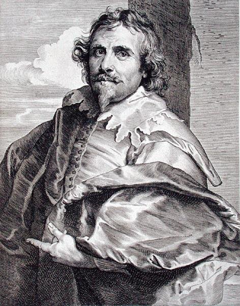 Daniel Mytens (c.1590-c.1647), gravada por Paulus Pontius (1603-58) (gravura) de Anthony van (after) Dyck