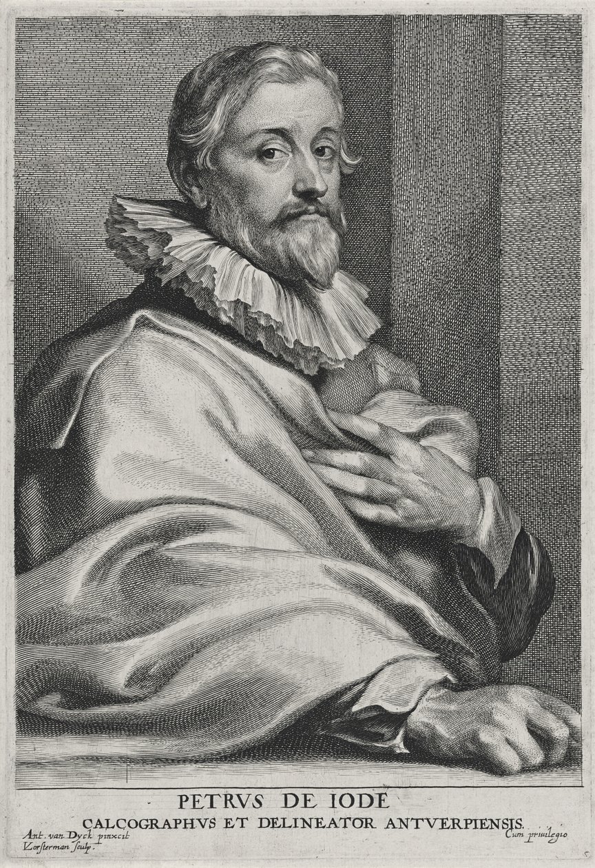 Pieter de Jode [o Ancião] de Anthony van (after) Dyck