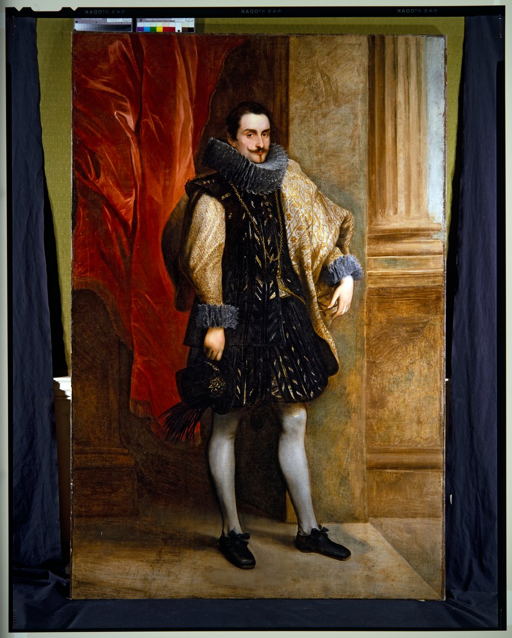 Retrato de corpo inteiro, nobre genovês de Anthony van (attr. to) Dyck