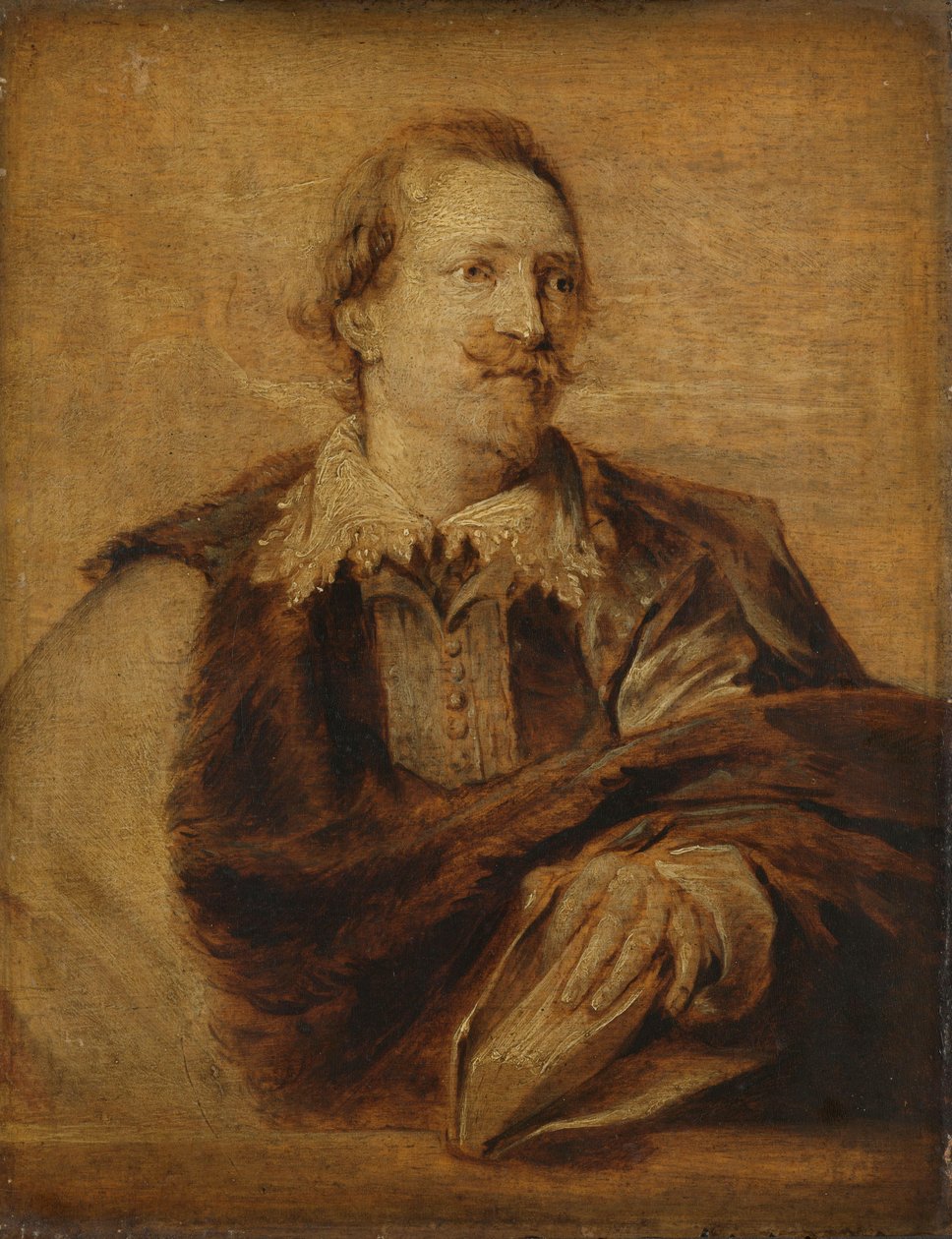 Retrato de Jan Gaspar Gevaerts (1593-1666) de Anthony van Dyck (after)