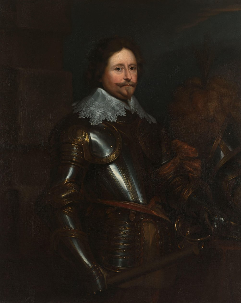 Retrato do titular Frederik Hendrik (1584-1647), Príncipe de Orange de Anthony van Dyck (after)