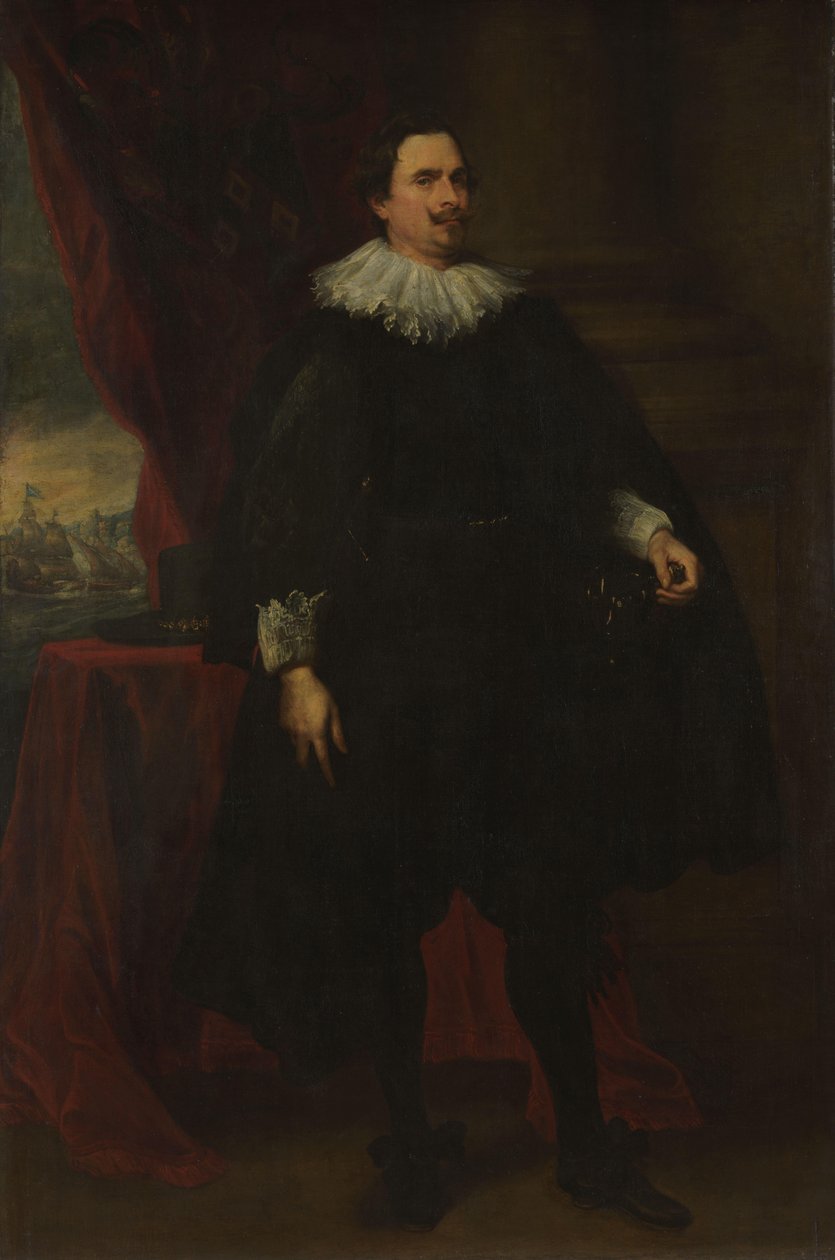 Retrato de um membro masculino da família Van der Borcht de Anthony van Dyck (follower of)