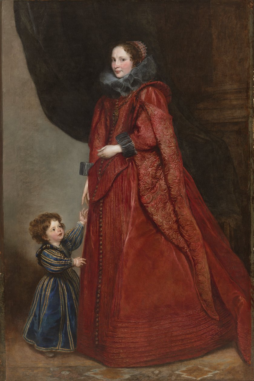 Uma senhora genovesa com seu filho de Anthony van Dyck