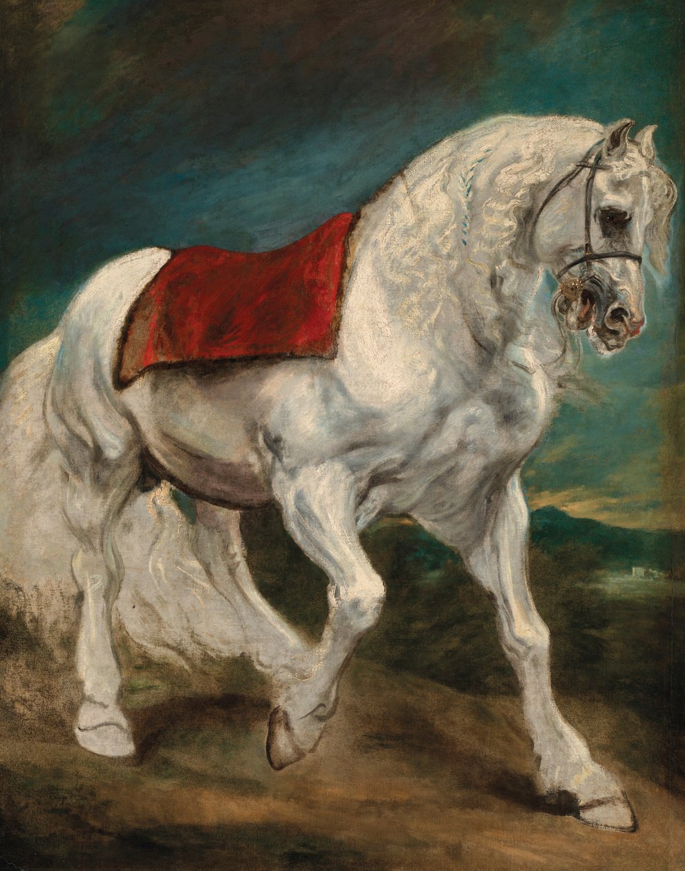 Um cavalo andaluz de Anthony van Dyck