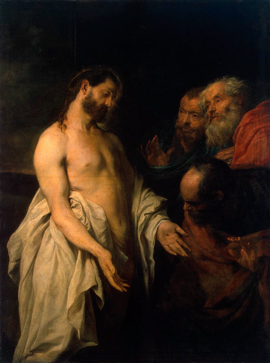 Aparição de Cristo a seus discípulos, 1625-1626. de Anthony van Dyck