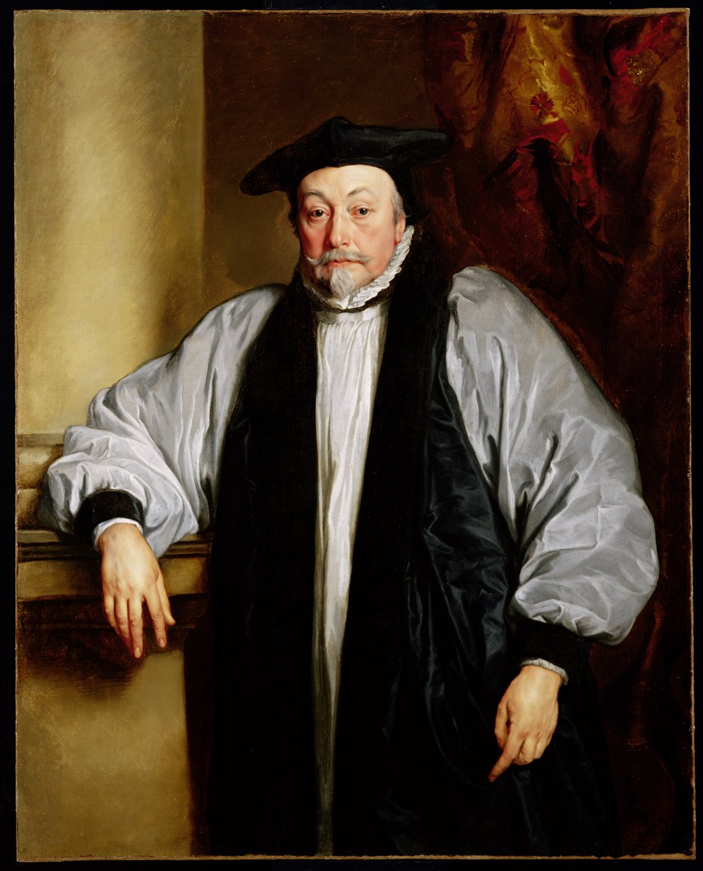 Arcebispo Laud (1573-1645) c.1635-37 (e pormenor 62514) de Anthony van Dyck