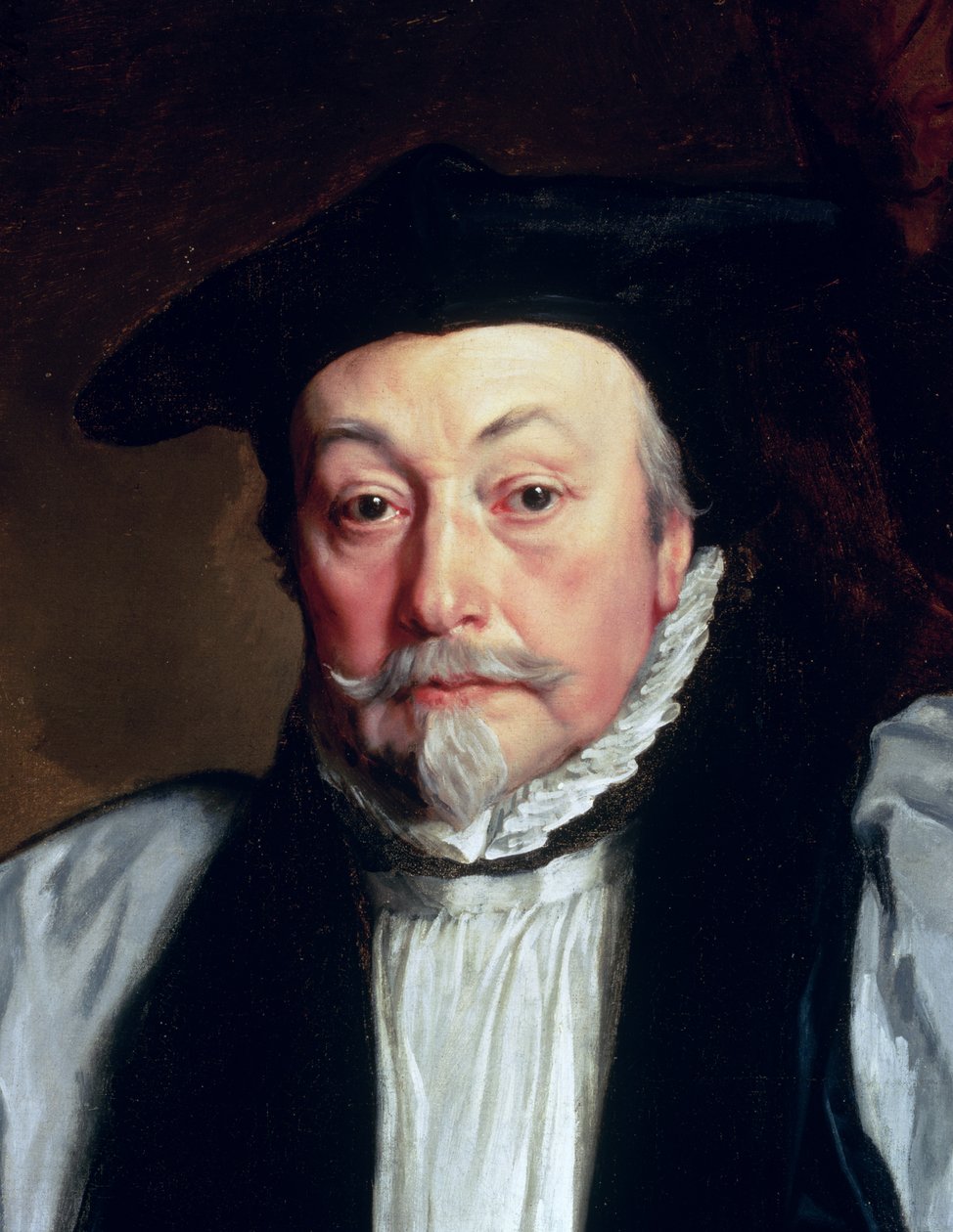Arcebispo William Laud (1573-1645) c.1635-37 (pormenor de 62513) de Anthony van Dyck