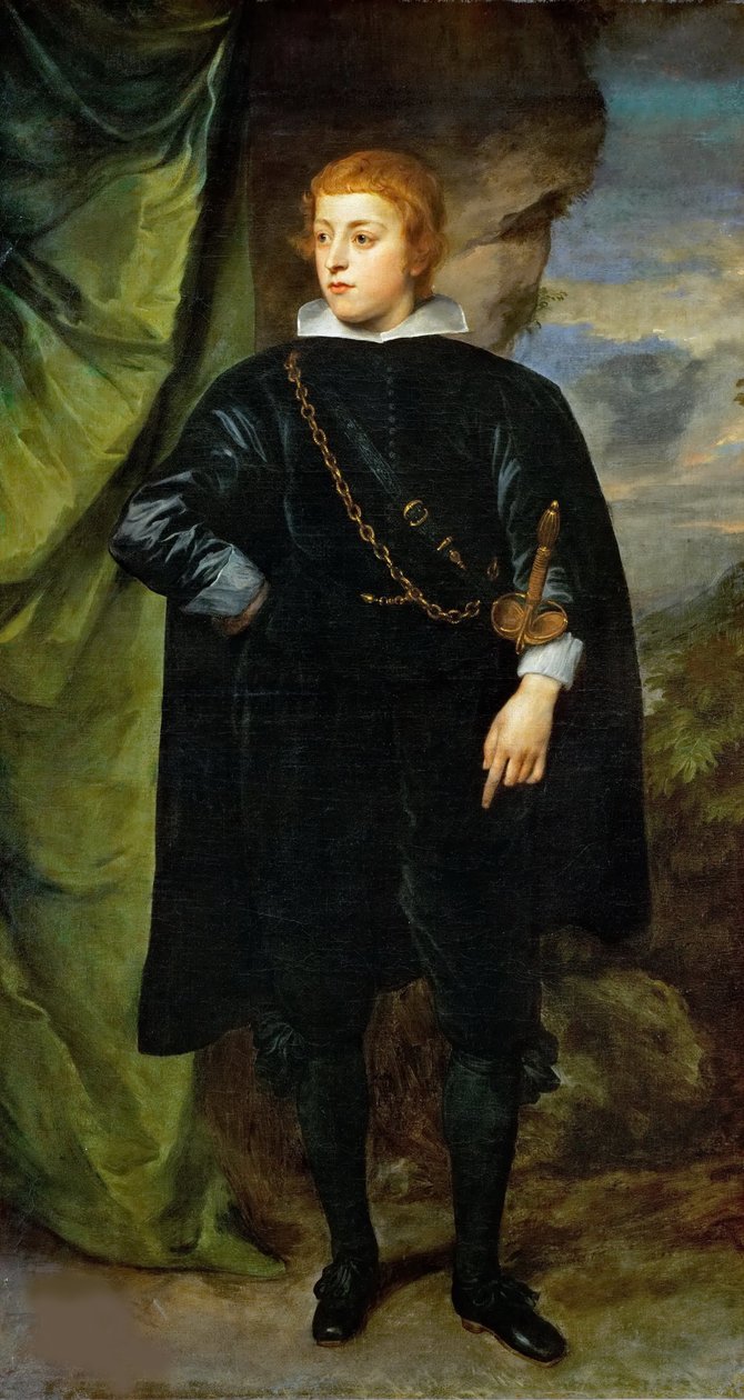 Carlo Emanuele d&39;Este, marquês de Borgomanero 1622-1695, c. 1635. de Anthony van Dyck