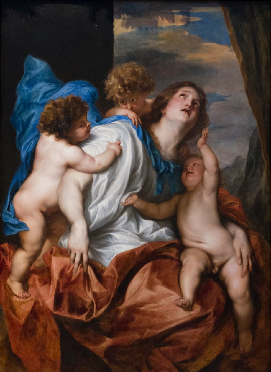Caridade, c.1627-28 (óleo sobre carvalho) de Anthony van Dyck