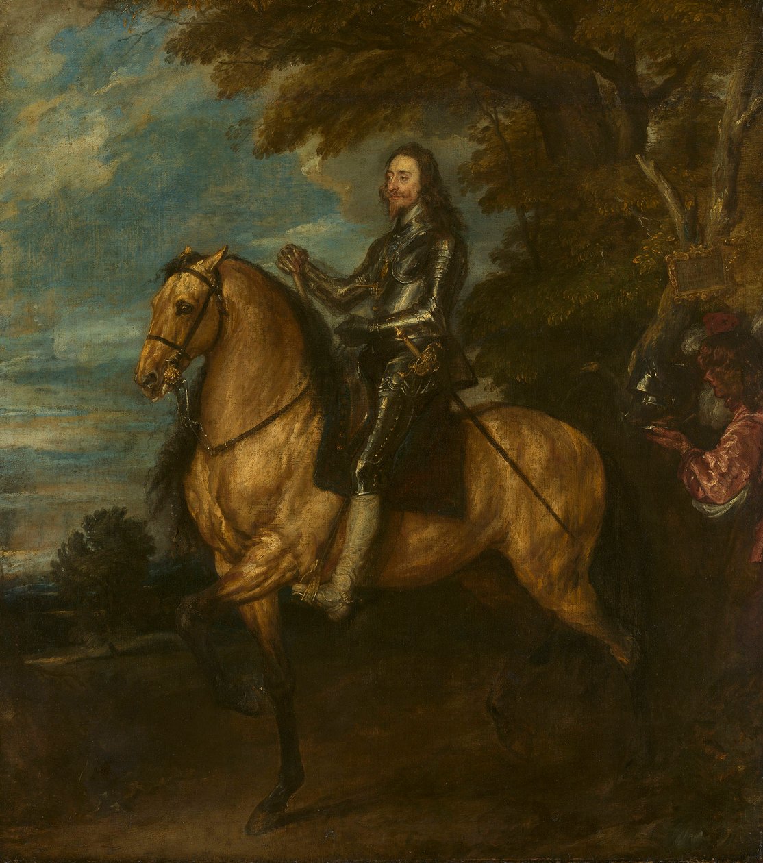 Carlos I (1600-49) a cavalo de Anthony van Dyck