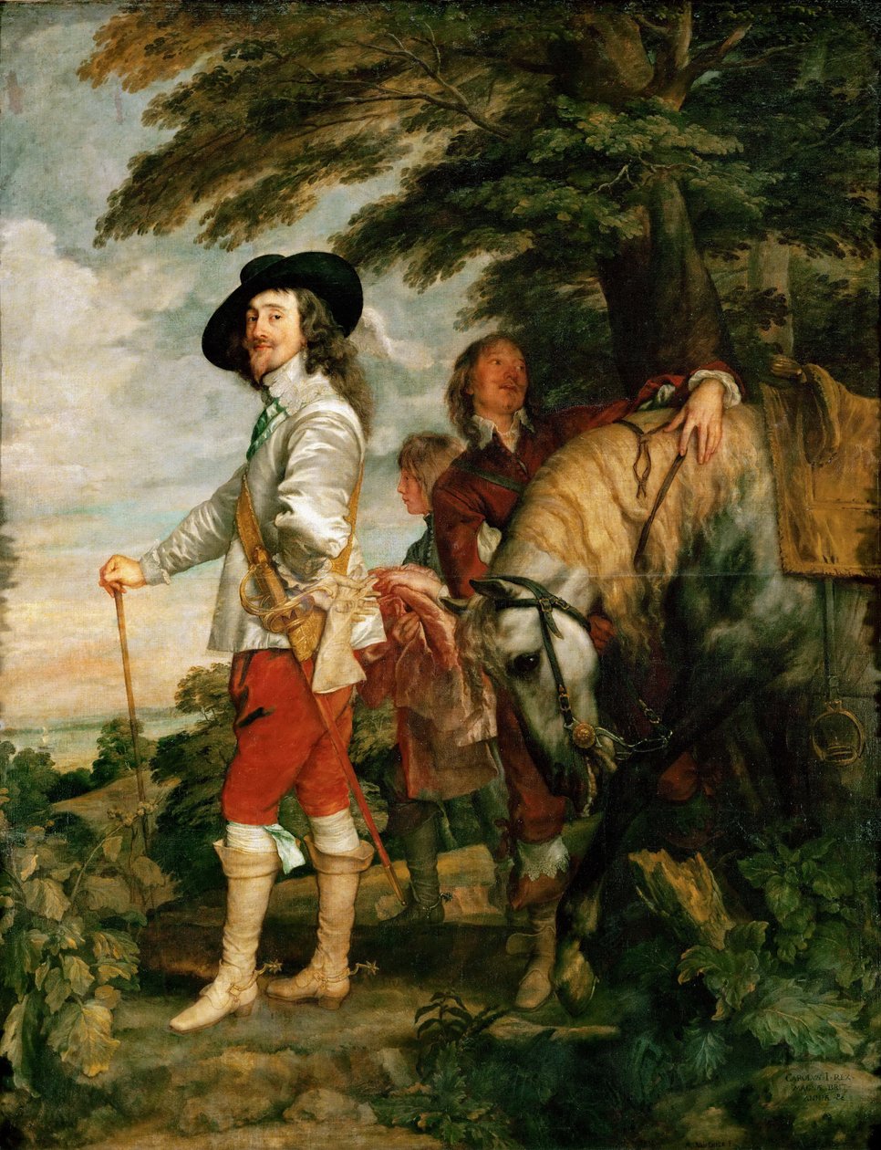 Carlos I na caçada de Anthony van Dyck