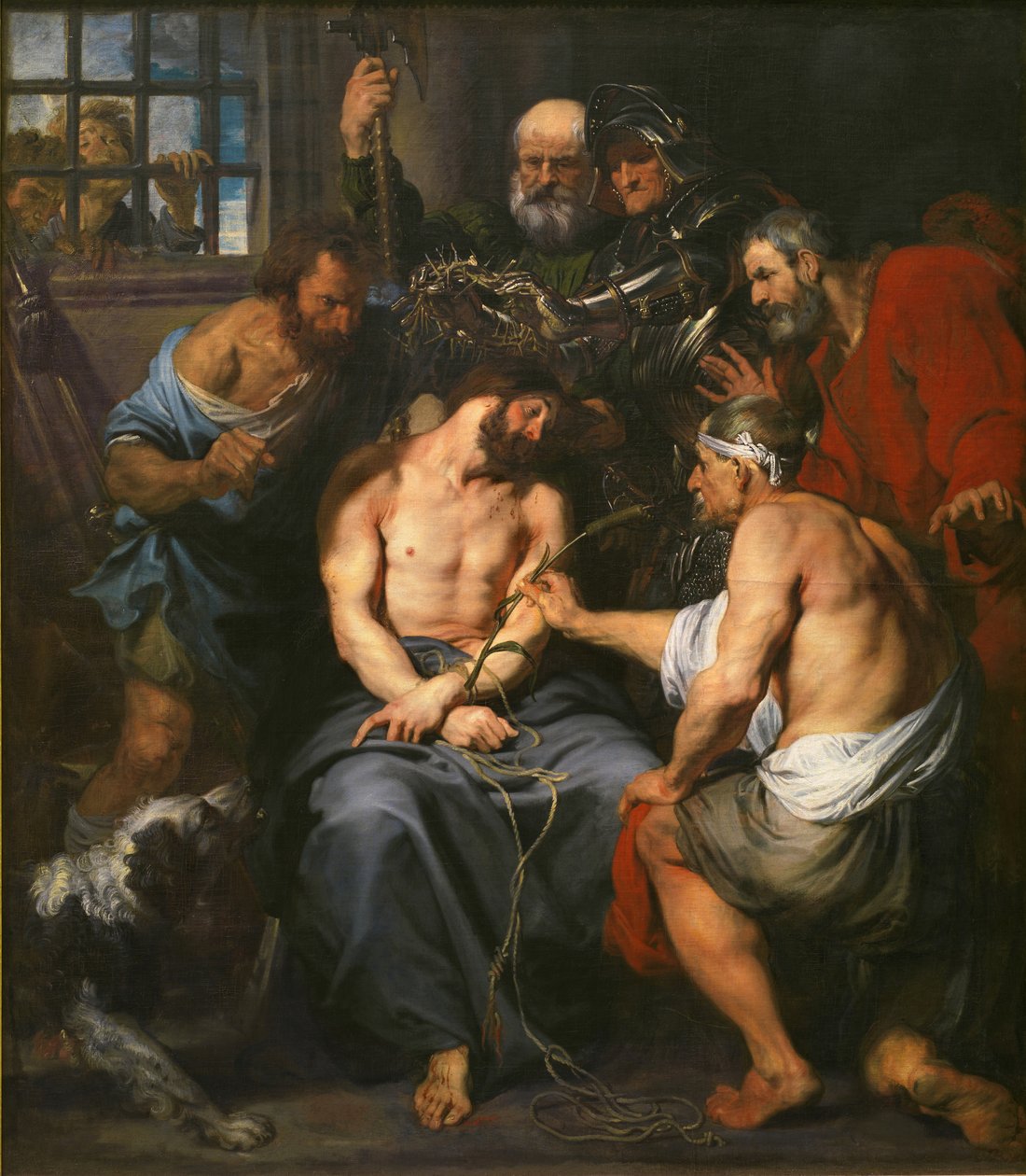 Cristo coroado de espinhos de Anthony van Dyck