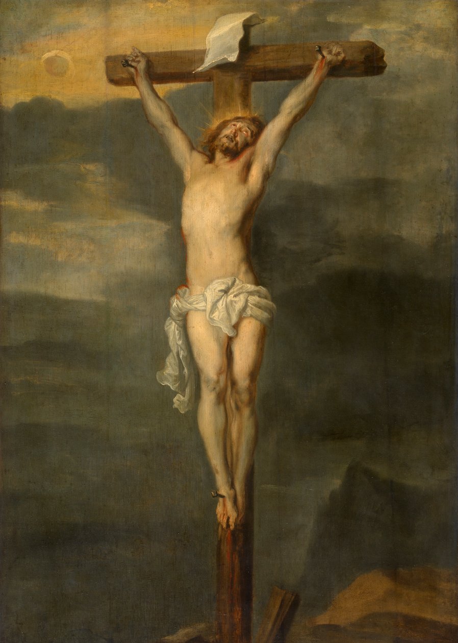 Cristo na Cruz (óleo sobre painel) de Anthony van Dyck
