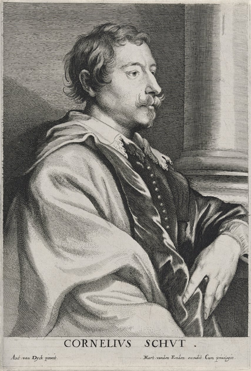 Cornelius Schut, sem data (gravura em papel com gravura) de Anthony van Dyck