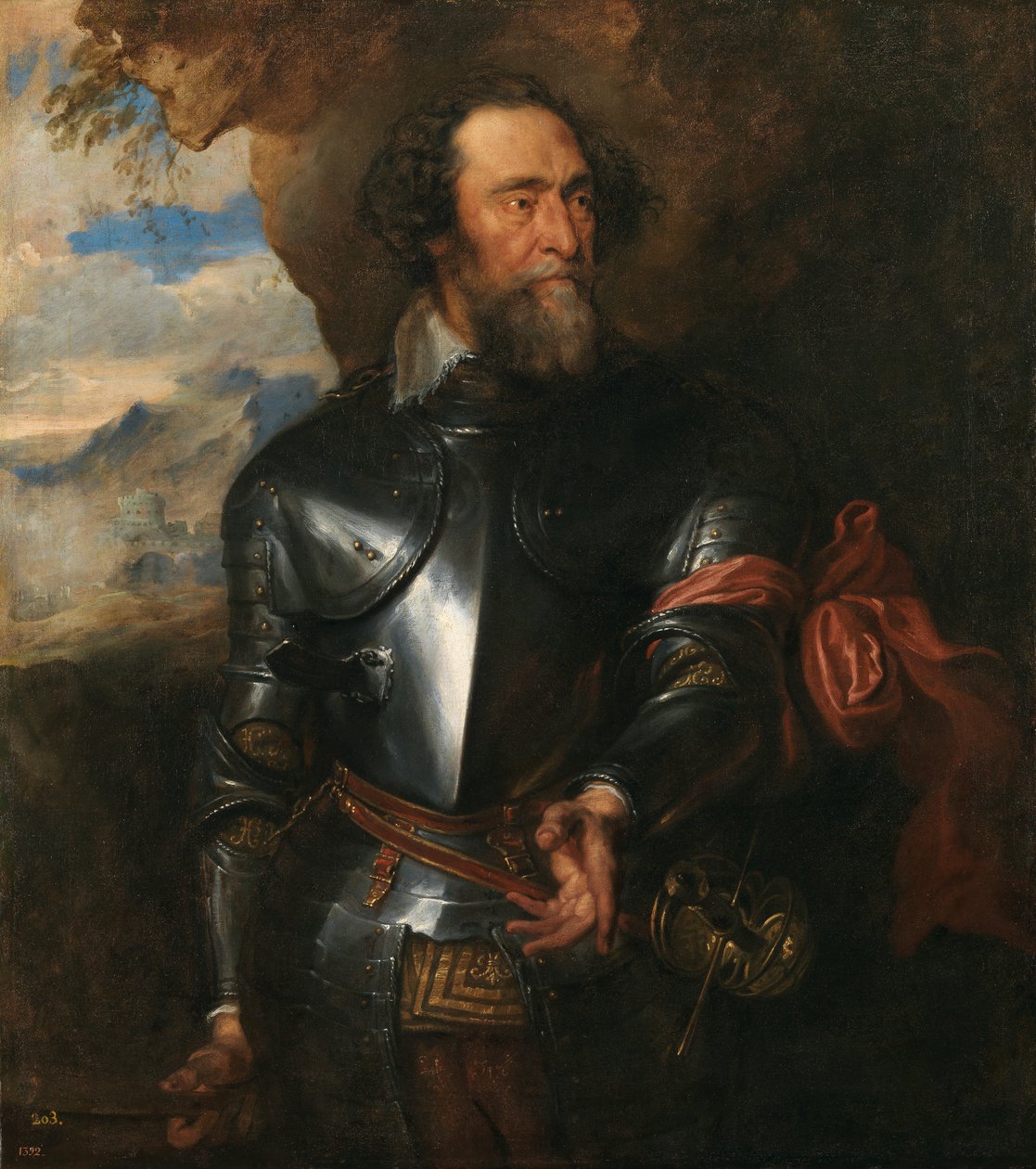 Conde Hendrik van den Bergh, c. 1630 (óleo sobre tela) de Anthony van Dyck