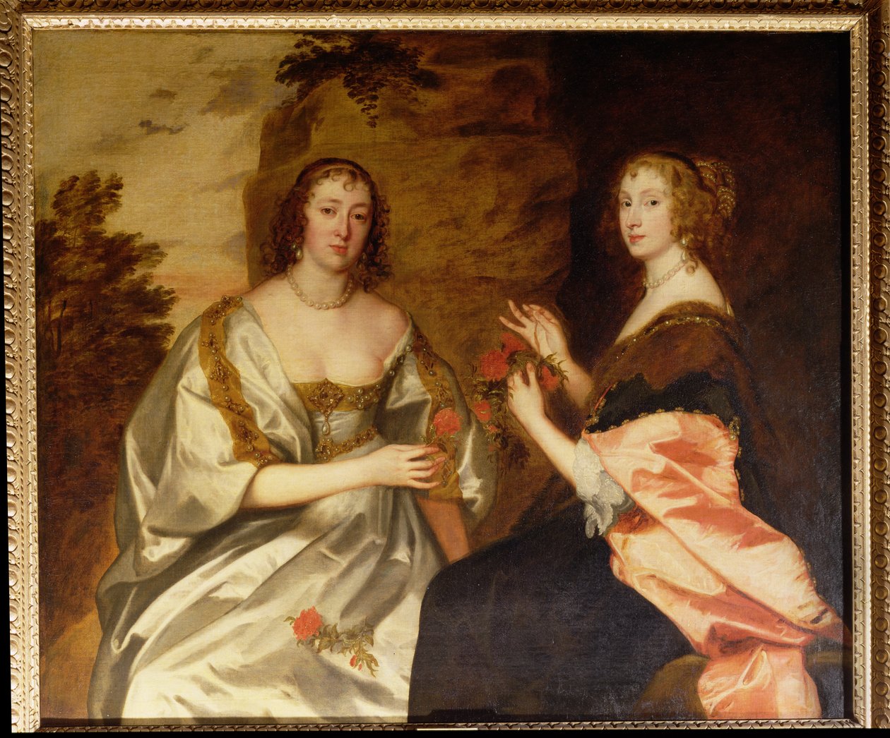 Condessa de Morton (d.1654) e Sra. Killigrew (d.1638) de Anthony van Dyck