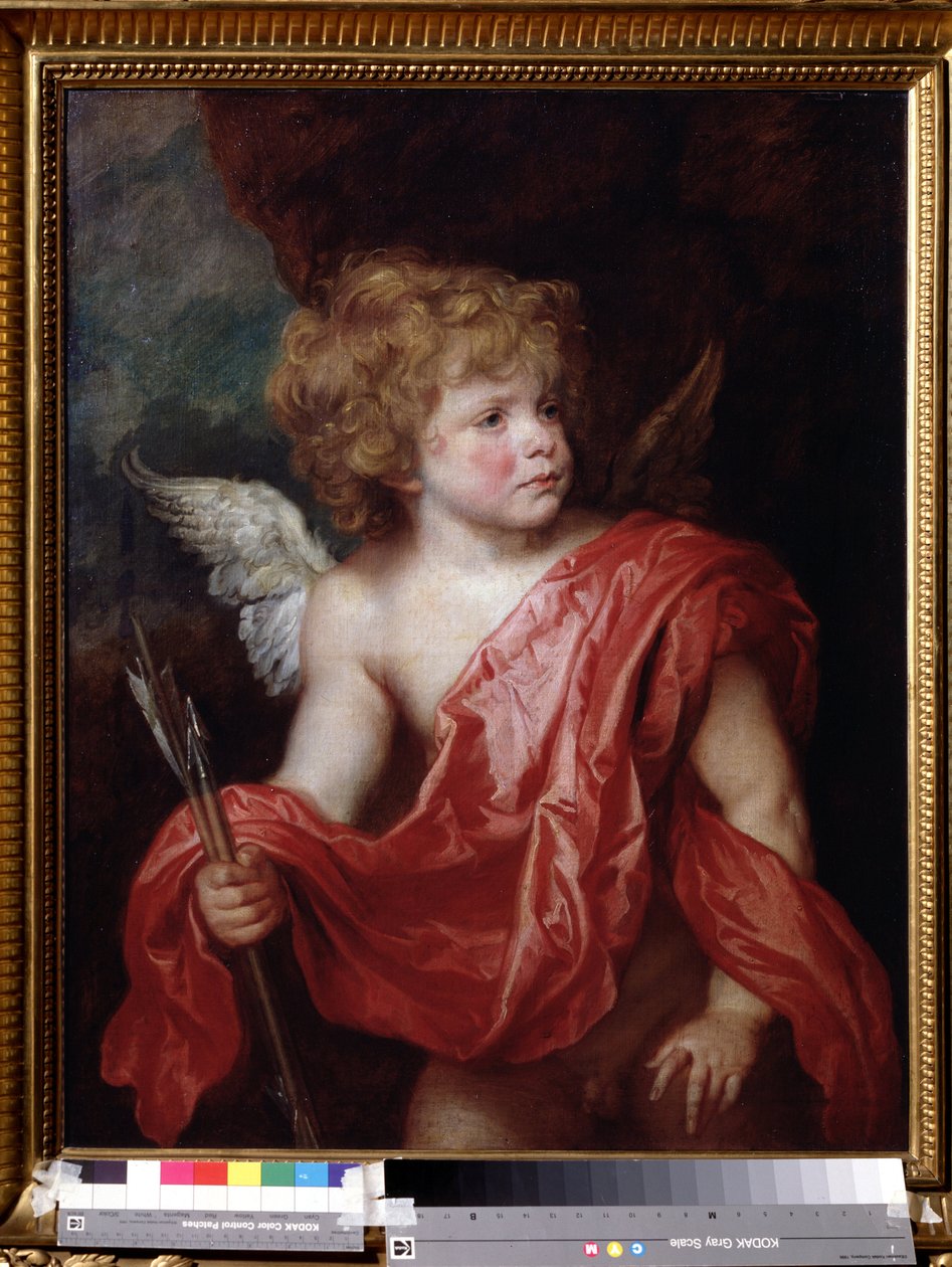 "Cupidon (Cupido)" Peinture de Sir Anthonis (Anton ou Antoon) van Dyck (1599-1641) 17eme siecle Musee Pouchkine Moscou de Anthony van Dyck