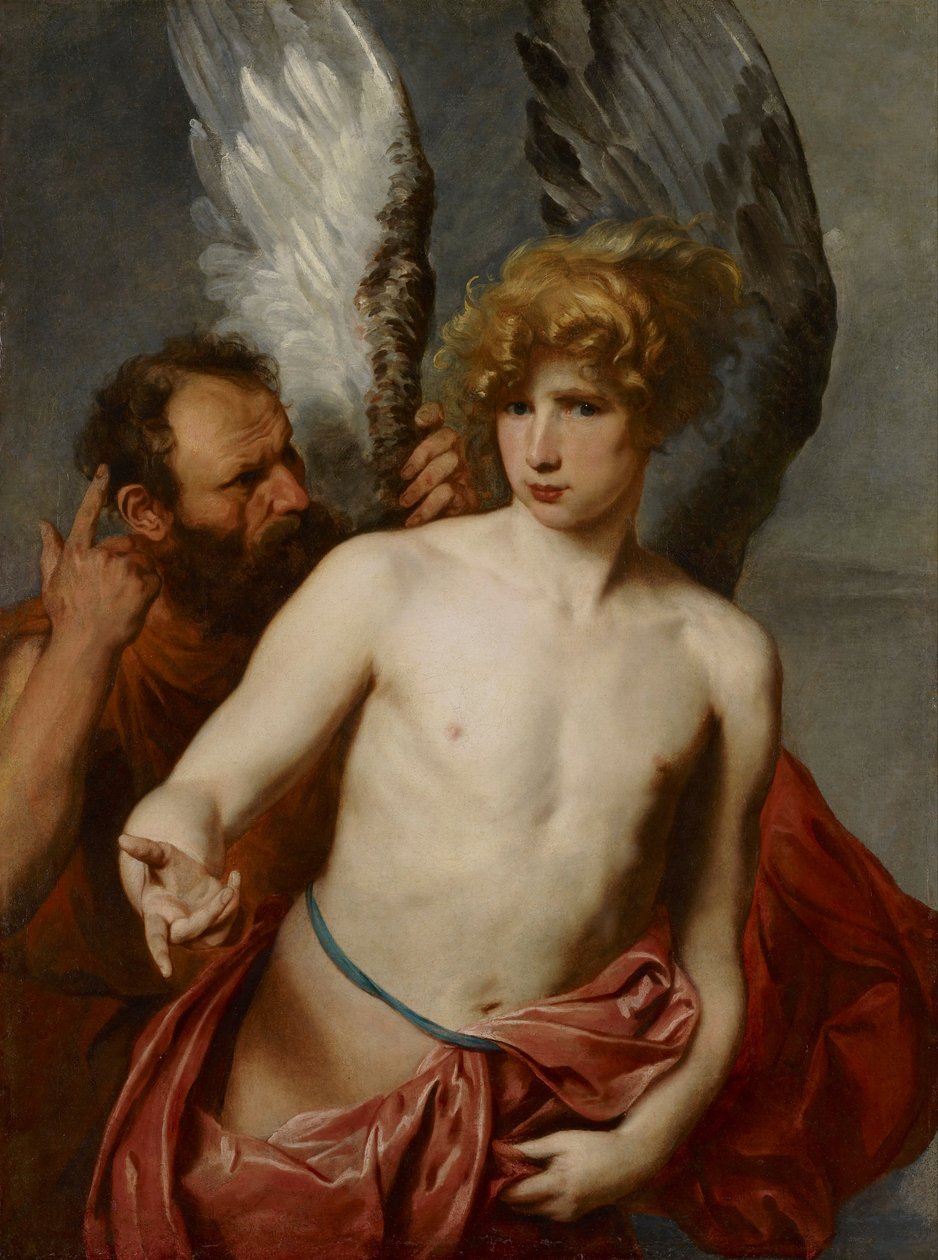 Dédalo e Ícaro de Anthony van Dyck