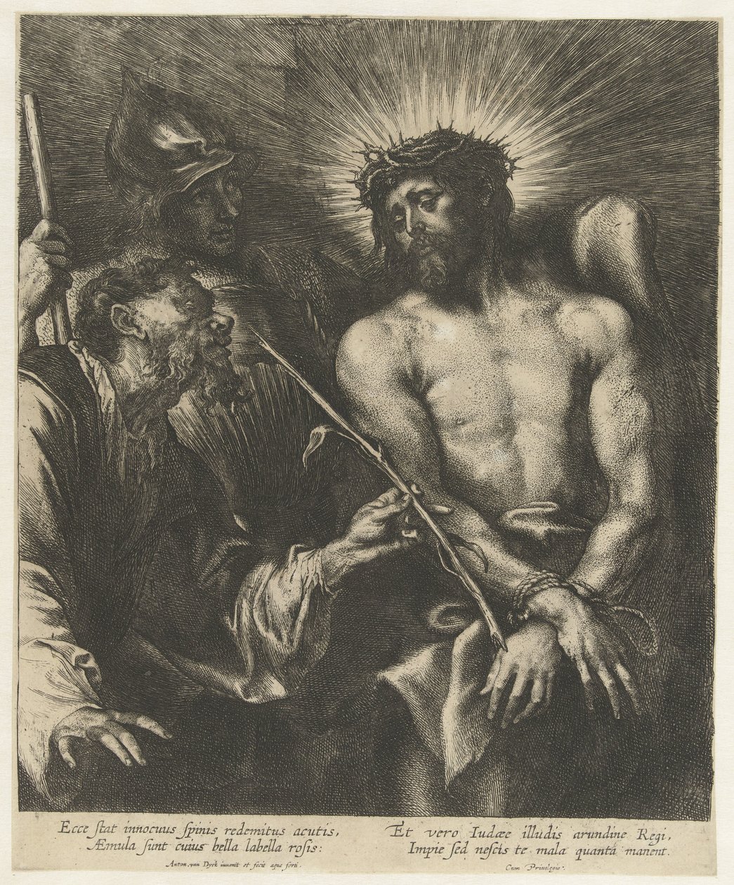 A zombaria de Cristo Ecce Homo de Anthony van Dyck