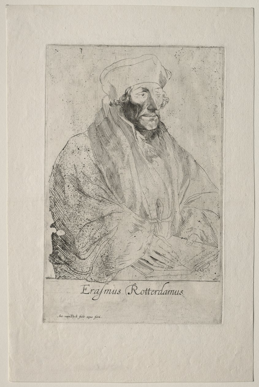 Desidério Erasmo de Roterdã de Anthony van Dyck