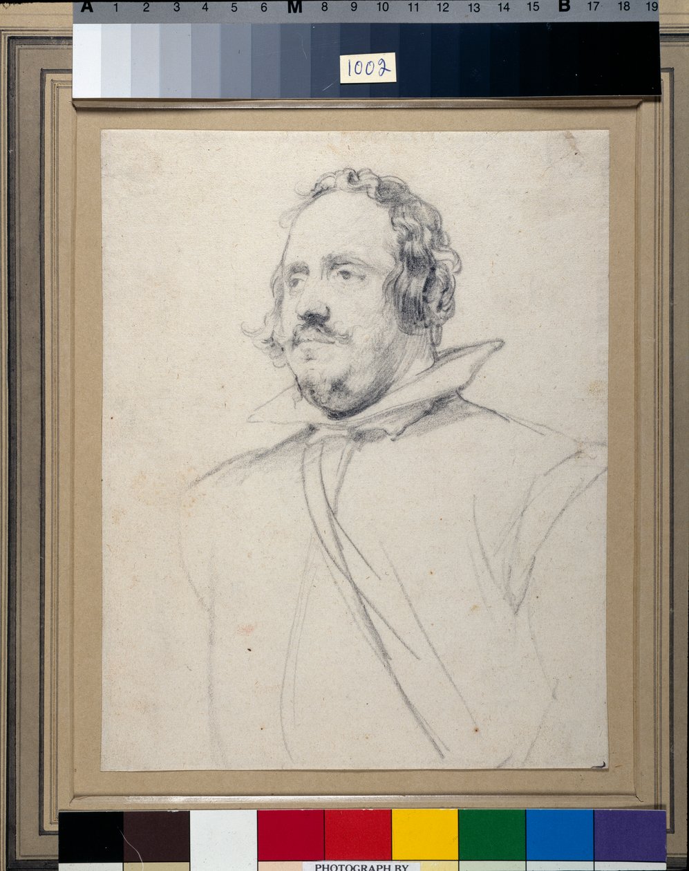 Don Emanuel Frockas (giz preto sobre papel) de Anthony van Dyck