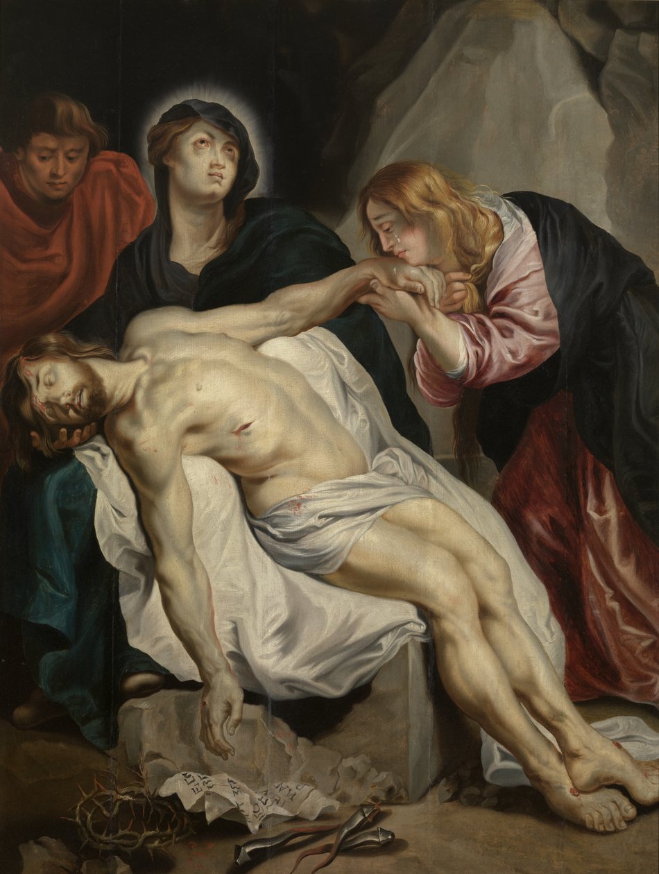 Holandês: Bewening van Christus A lamentação sobre o Cristo morto de Anthony van Dyck