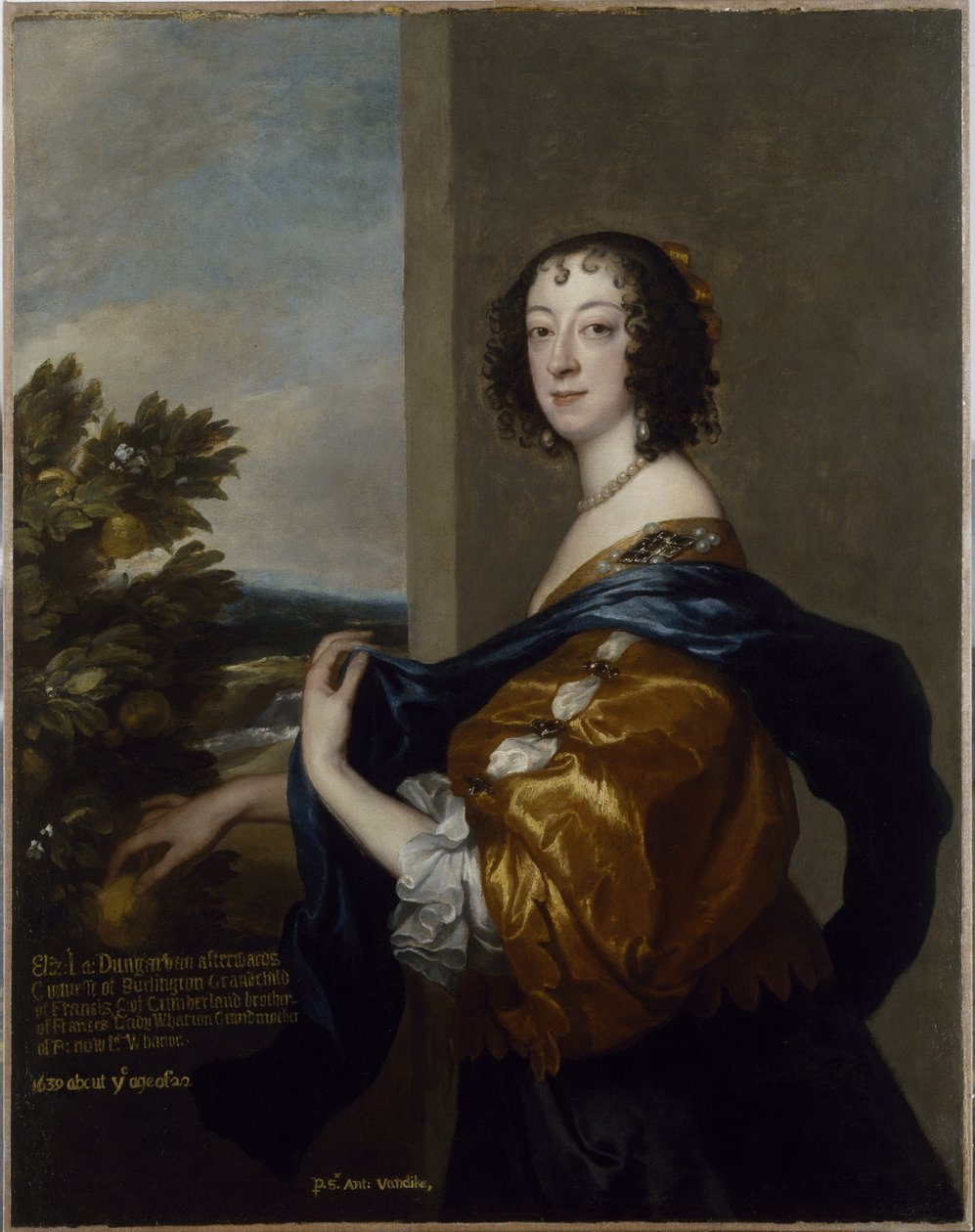 Elizabeth, Lady Dungarvan e Clifford (óleo sobre tela) de Anthony van Dyck