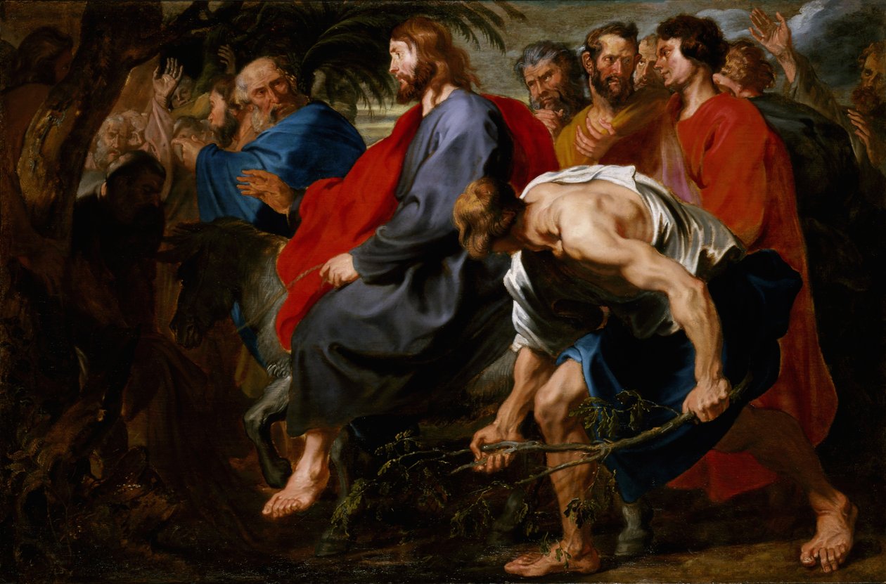 Entrada de Cristo em Jerusalém, c.1617 (óleo sobre tela) de Anthony van Dyck