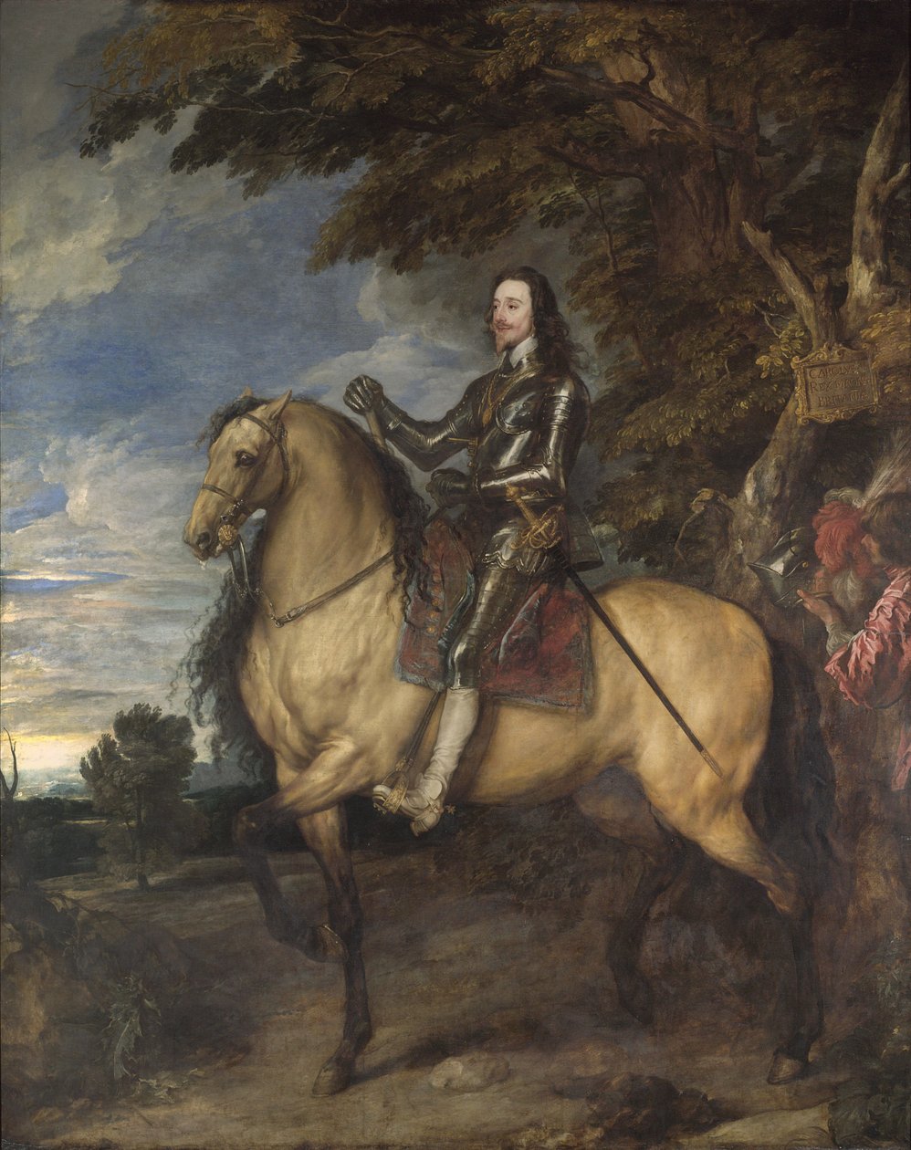 Retrato Equestre de Carlos I, c.1637-8 de Anthony van Dyck
