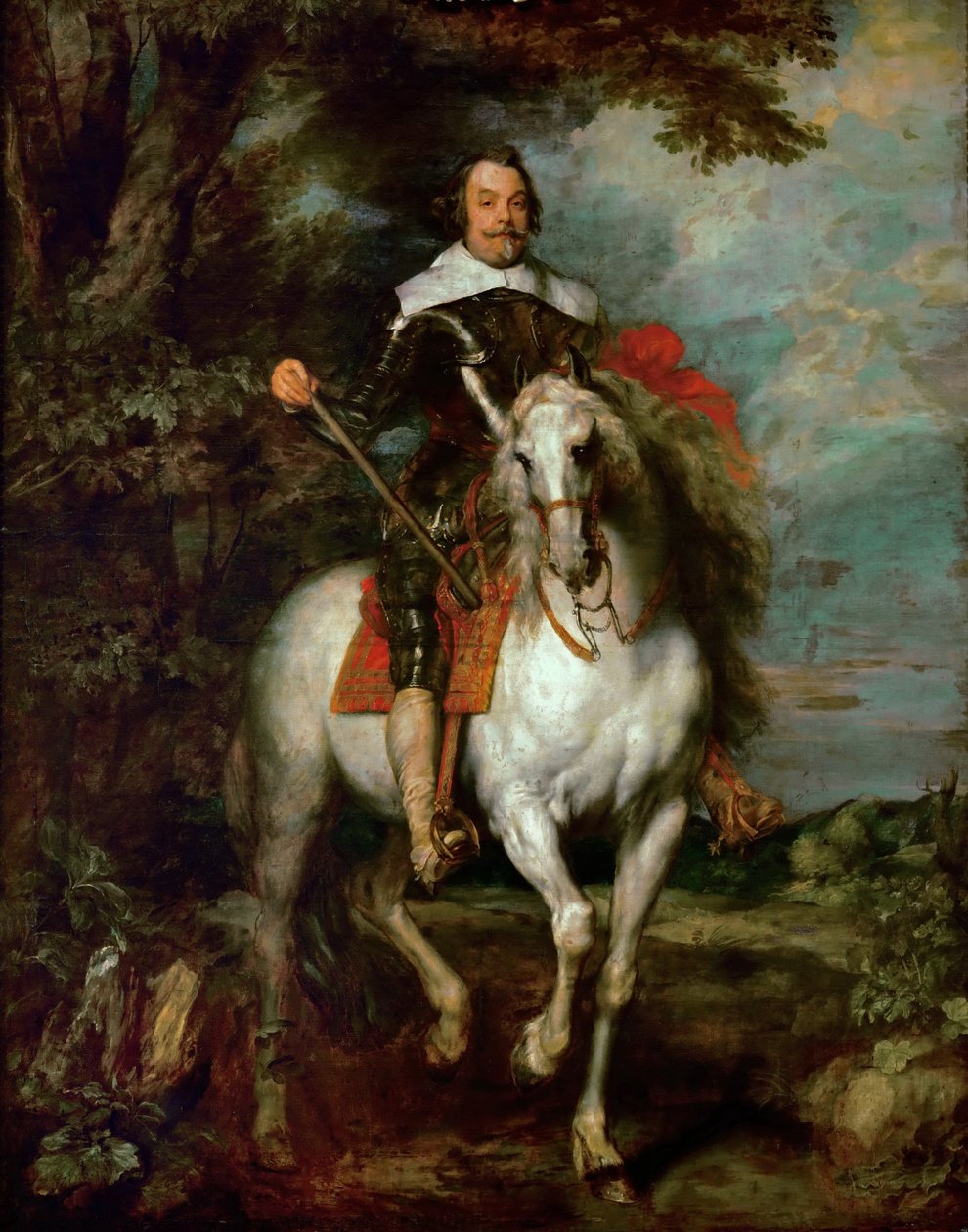 Retrato equestre de Francisco de Moncada 15861635, marquês de Aytona e conde de Ossuna de Anthony van Dyck