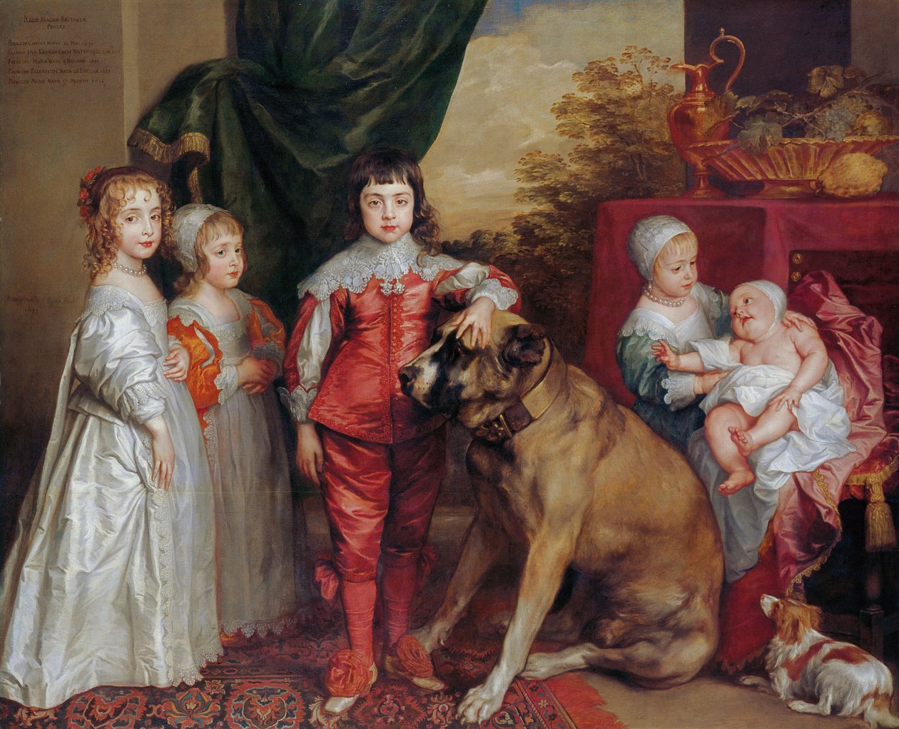 Cinco filhos mais velhos de Carlos I de Anthony van Dyck