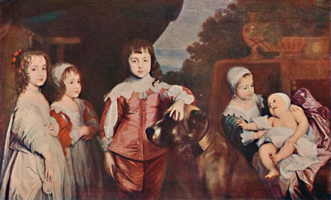 Cinco filhos mais velhos de Carlos I, 1637, 1903 de Anthony van Dyck