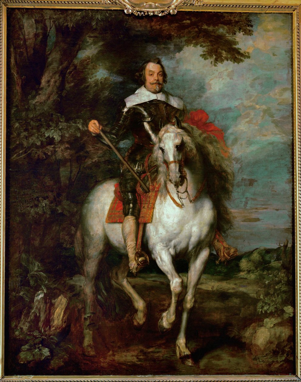Francisco de Moncada, conde de Ossuna, embaixador e comandante das tropas espanholas nos Países Baixos ... de Anthony van Dyck