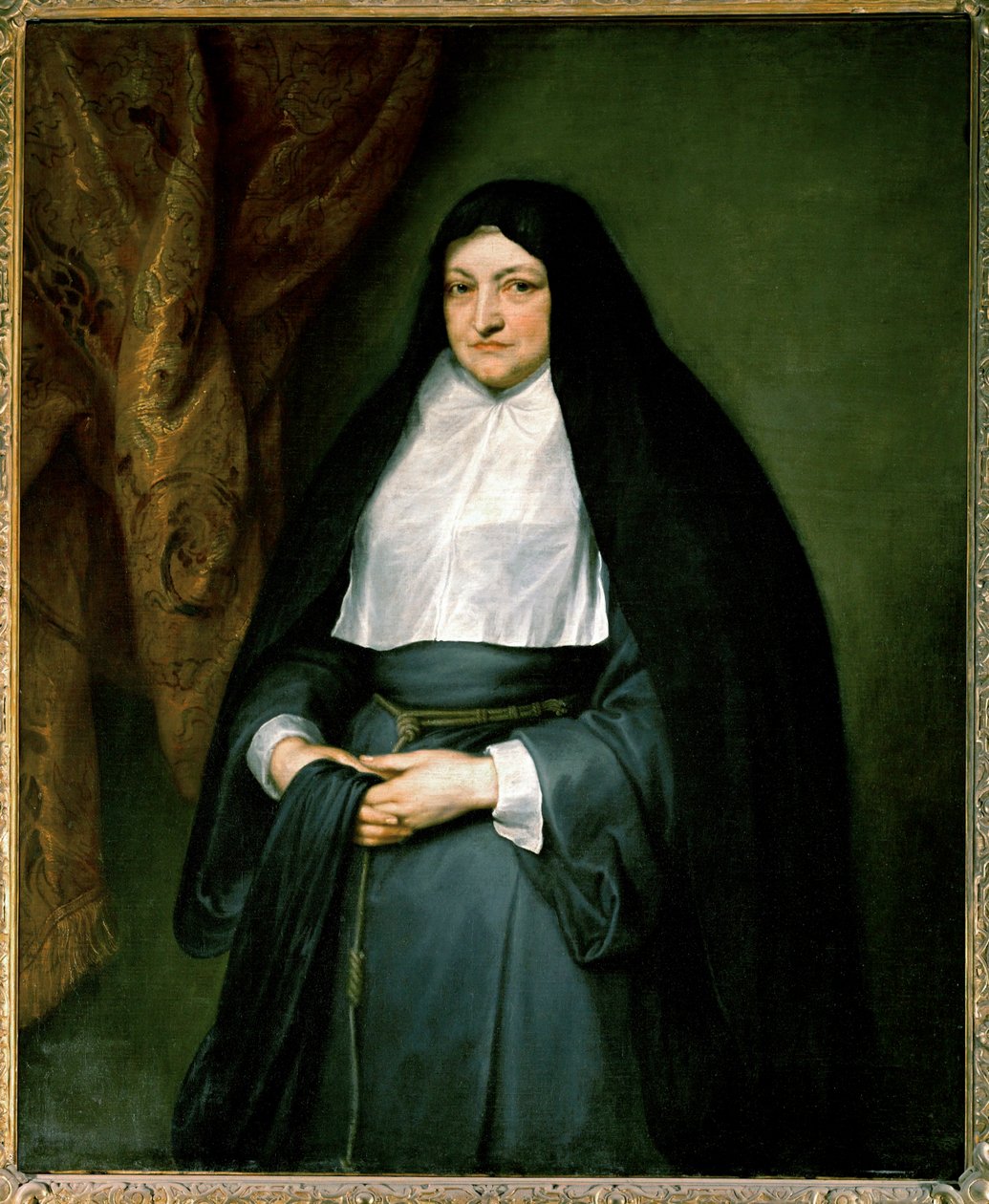 Infanta Isabella Clara Eugenia, regente dos Países Baixos espanhóis, esposa do Erzherzog Albrecht ... de Anthony van Dyck
