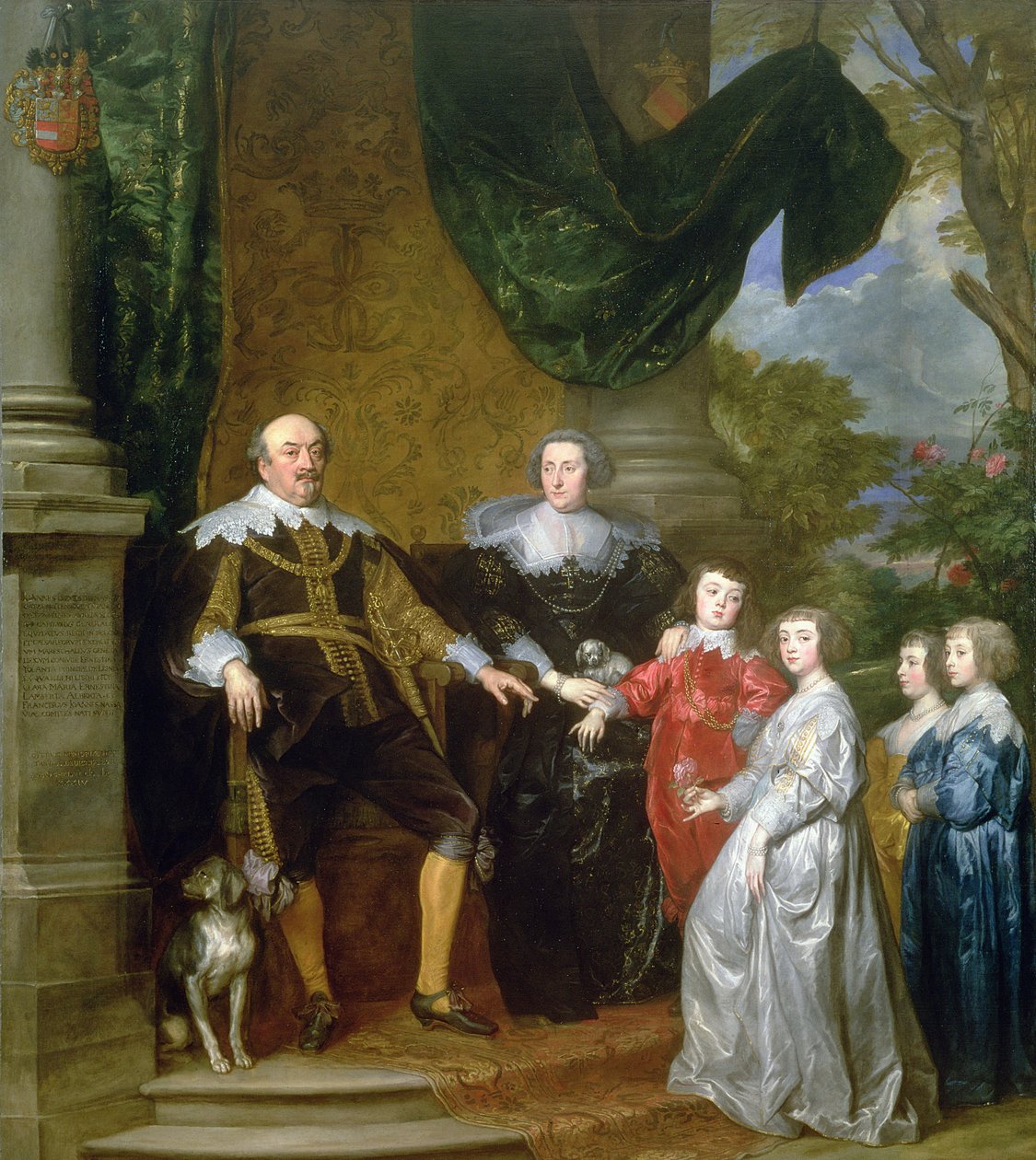 João, conde de Nassau com sua família, 1634 de Anthony van Dyck