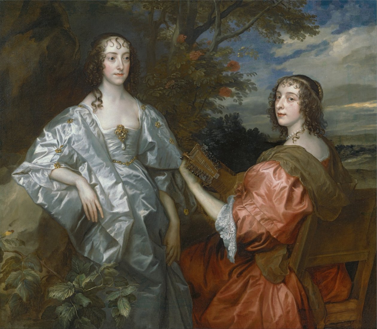 Catarina, Condessa de Chesterfield, e Lúcia, Condessa de Huntingdon de Anthony van Dyck