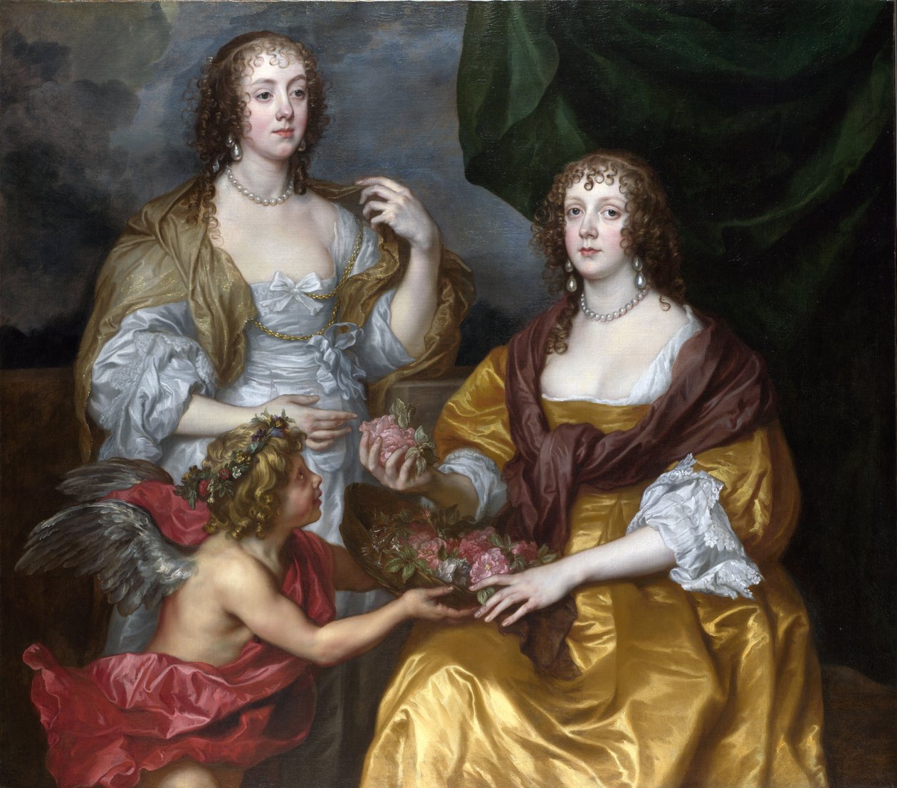 Senhorita Elisabeth Thimbleby e Dorothy Viscondessa Andover de Anthony van Dyck