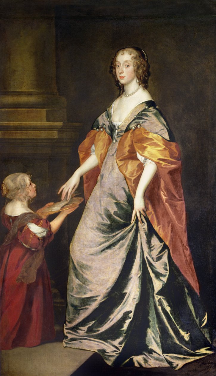 Lady Mary Villiers (1622-85) e a Sra. Gibson de Anthony van Dyck