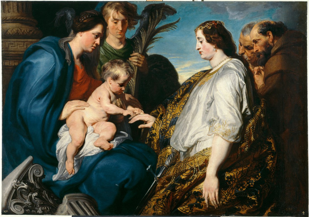 "Le mariage mystique de sainte Catherine" (O Casamento Místico de Santa Catarina) Peinture d