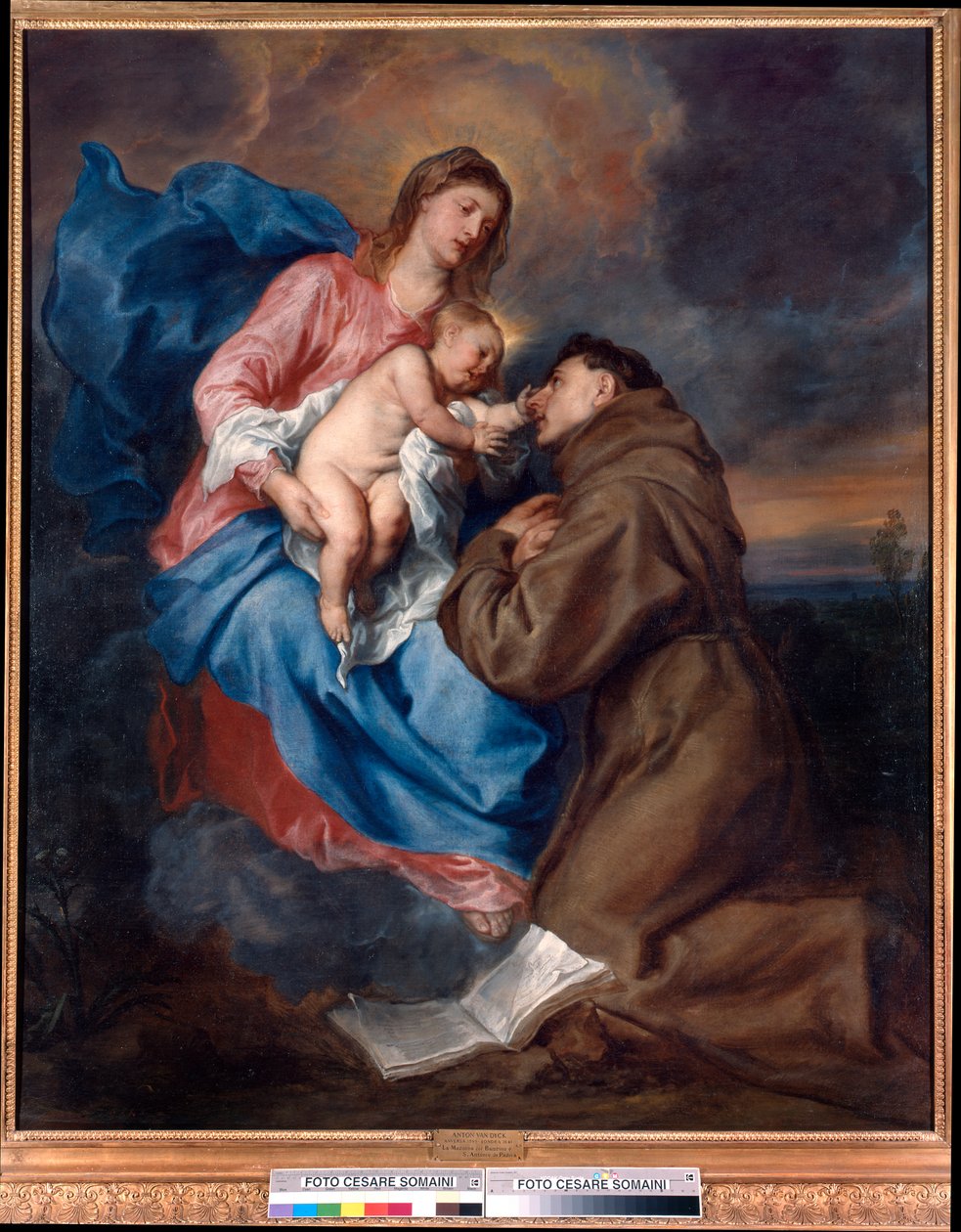 Madonna e Criança com Santo Antônio de Pádua de Anthony van Dyck