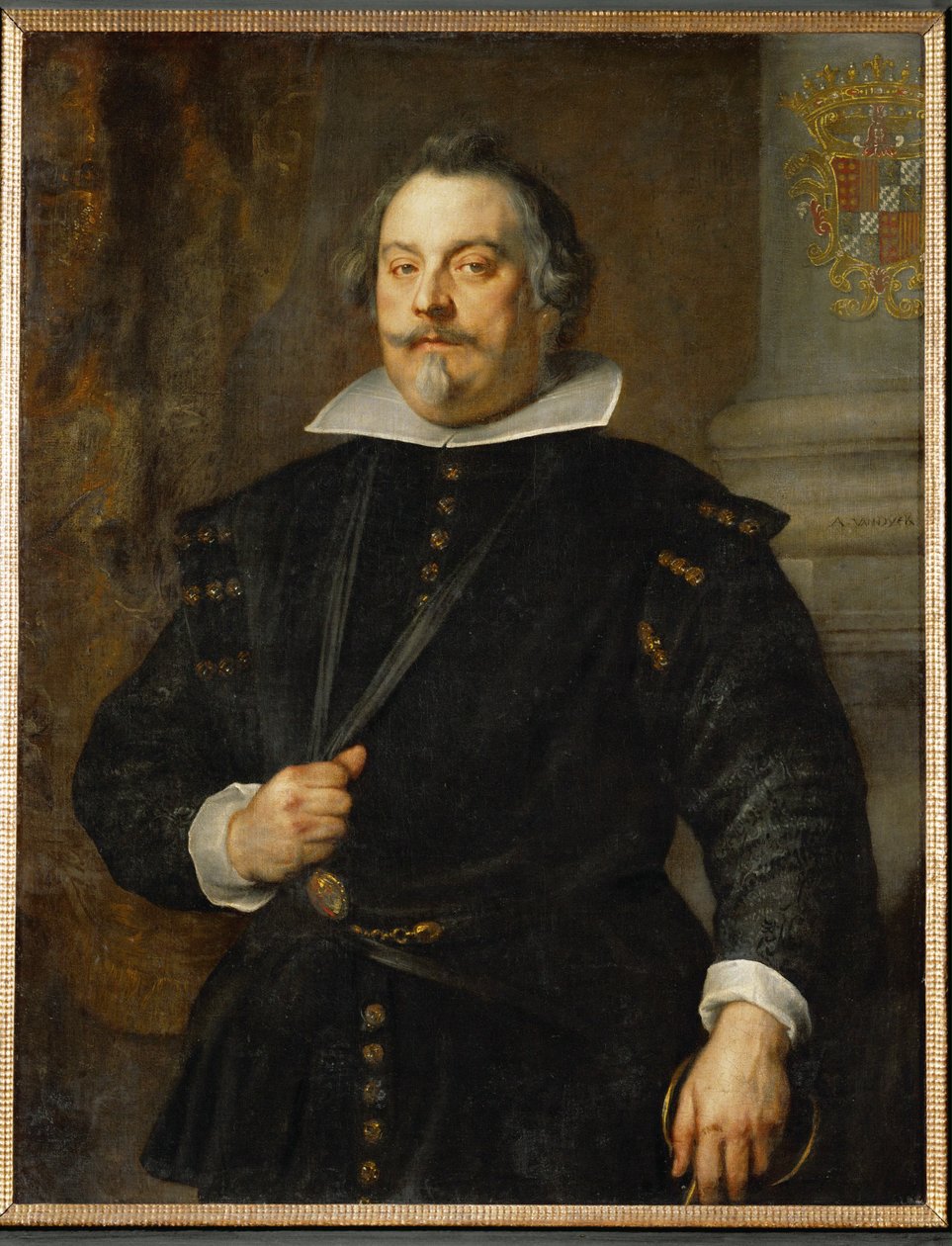 Marques Francisco de Moncada, Conde de Ossuna (pintura sobre tela) de Anthony van Dyck