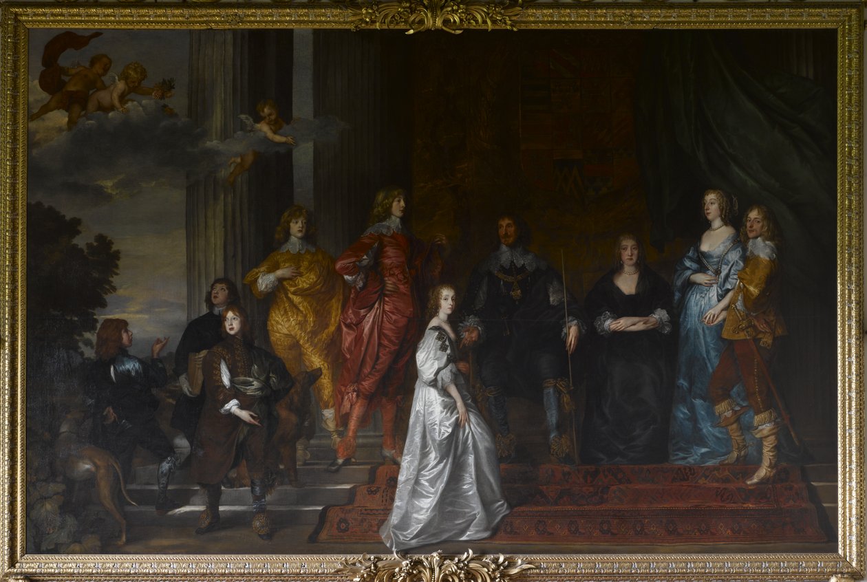 Philip Herbert (1584-1650), 4º Conde de Pembroke e sua família de Anthony van Dyck