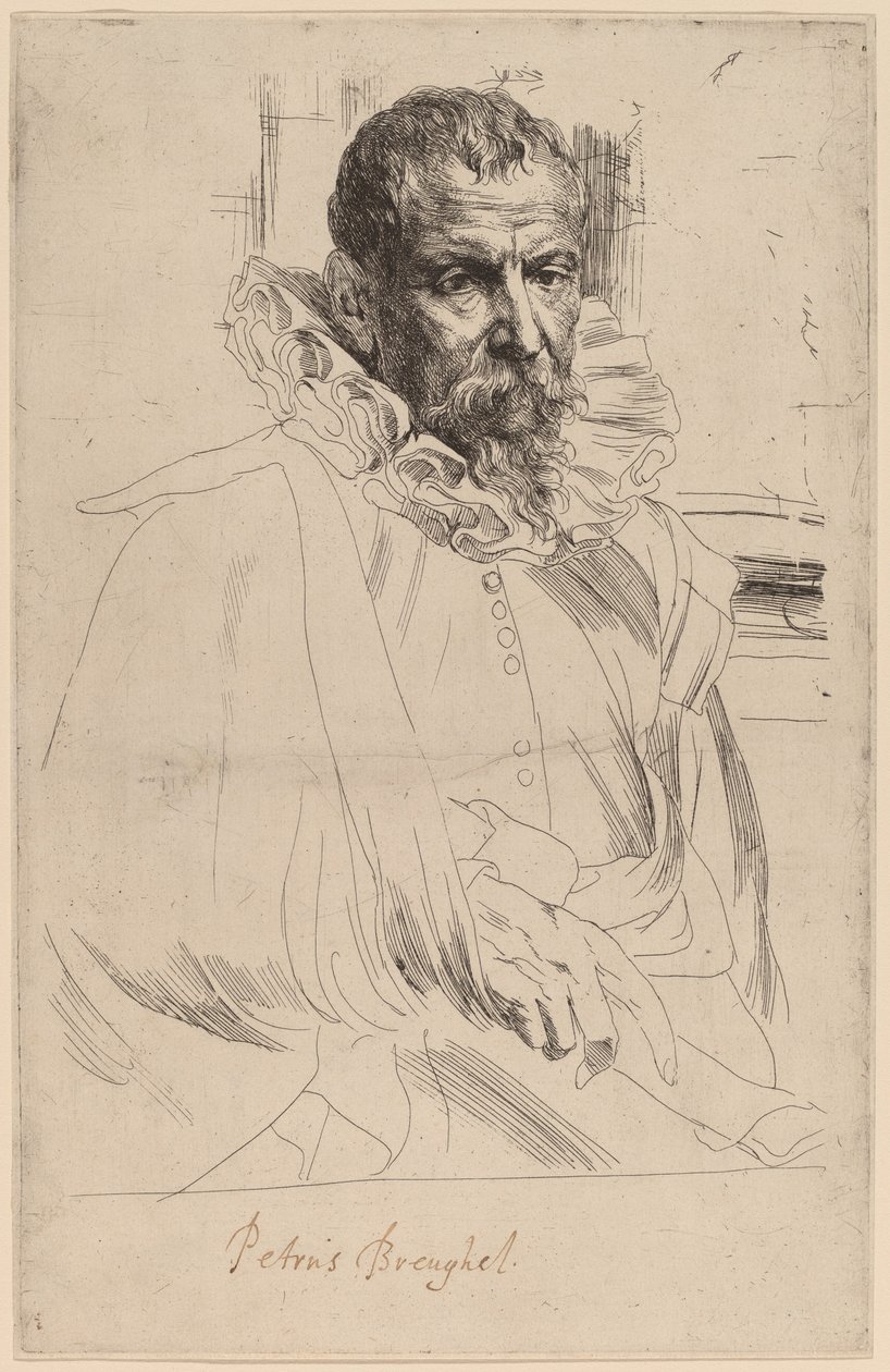 Pieter Bruegel, o Jovem, provavelmente 16261641. de Anthony van Dyck