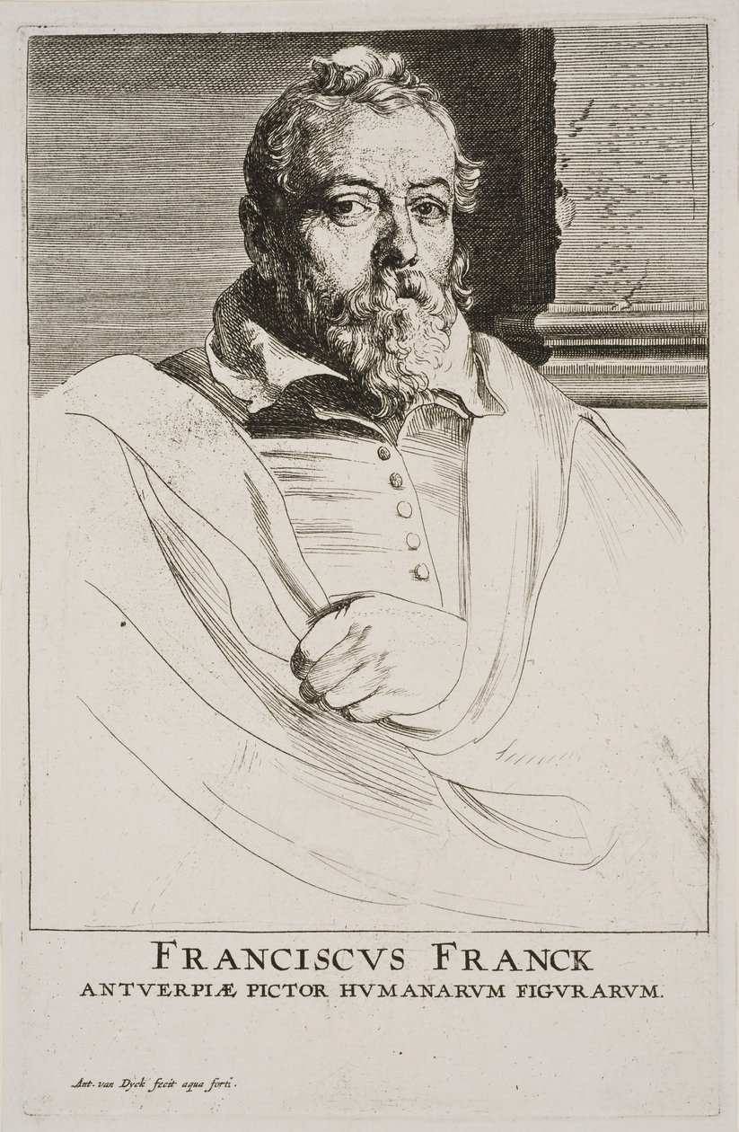 Retrato de Frans Francken de Anthony van Dyck