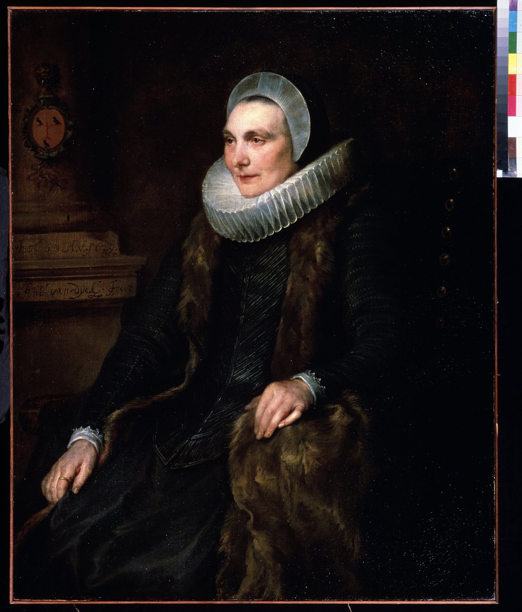 Retrato de Maria Bosschaert (1605-1664) (Retrato de Maria Boschaert). Peinture de Antoine (Anthonis, Anthony, Anton ou Anthony) van Dyck (1599-1641) de Anthony van Dyck