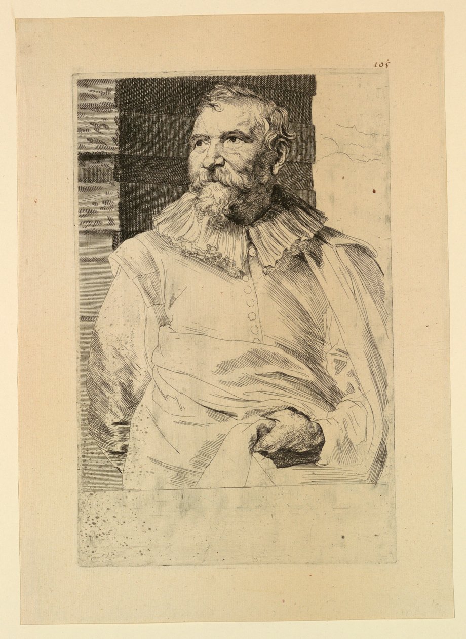 Retrato de Adam van Noort, dos Ícones dos Príncipes dos Homens de Anthony van Dyck